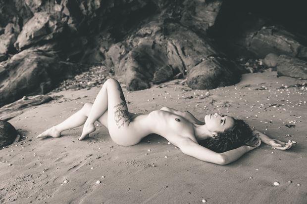 on the beach artistic nude photo by photographer photogenick