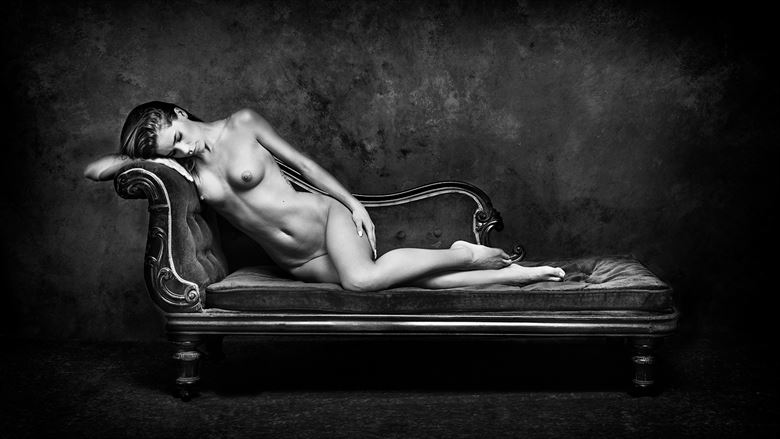 on the couch nude artistic nude photo by photographer joan gil