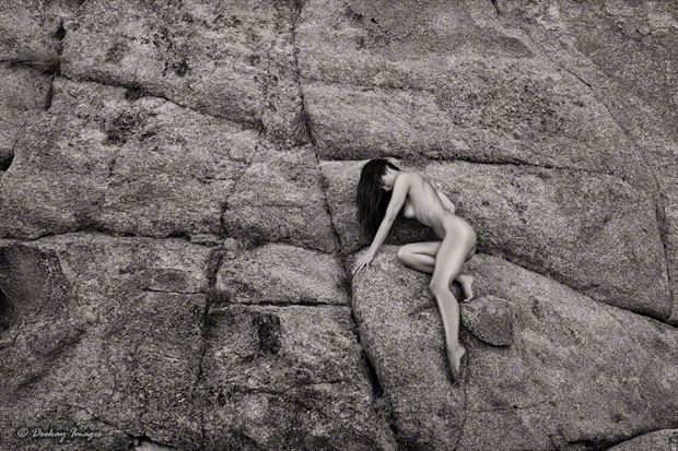 on the granite wall artistic nude photo by photographer deekay images