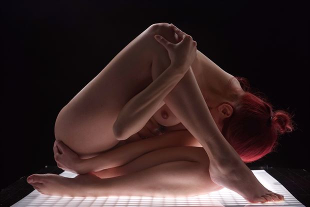 on the light box artistic nude photo by photographer henk aalberts photo