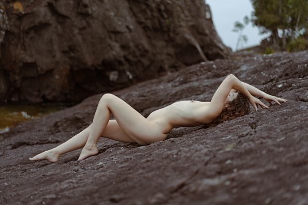 on the rocks artistic nude photo by photographer irreverent imagery