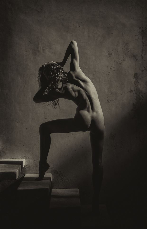 on the stairs artistic nude photo by photographer stevegd