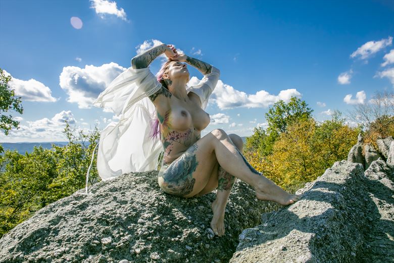 on top of the world artistic nude photo by photographer james w