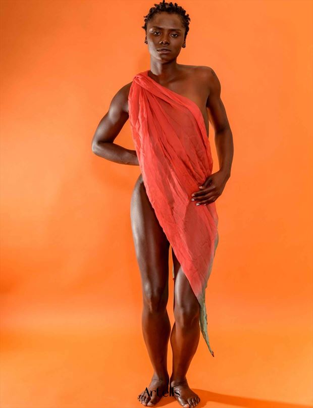 orange nude artistic nude photo by model sumayyah t bakare