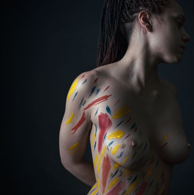 p a i n t e d i artistic nude artwork by photographer lomobox