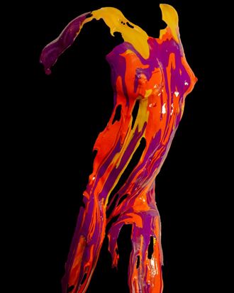 painted body series artistic nude photo by photographer phelan