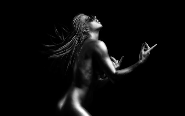 painted lady artistic nude photo by photographer tris dawson