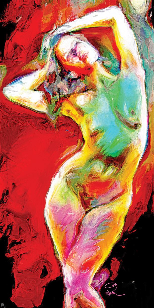 passion artistic nude artwork by artist van evan fuller