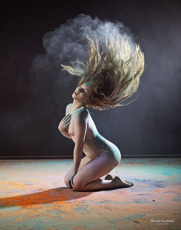 pastel rainbows artistic nude photo by model lilith jenovax