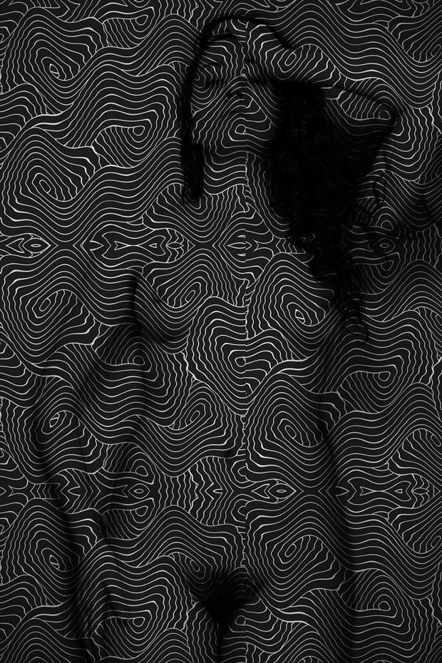patterns repeating dark artistic nude photo by model arainan
