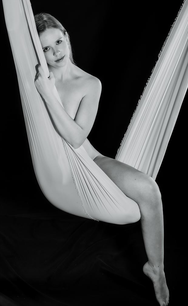 pensive in hammock artistic nude photo by photographer kaneshots