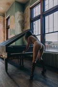 piano artistic nude photo by model sirena e wren