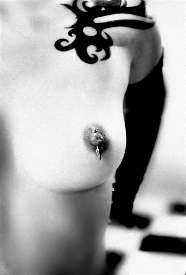 pierced goddess artistic nude photo by photographer david zane