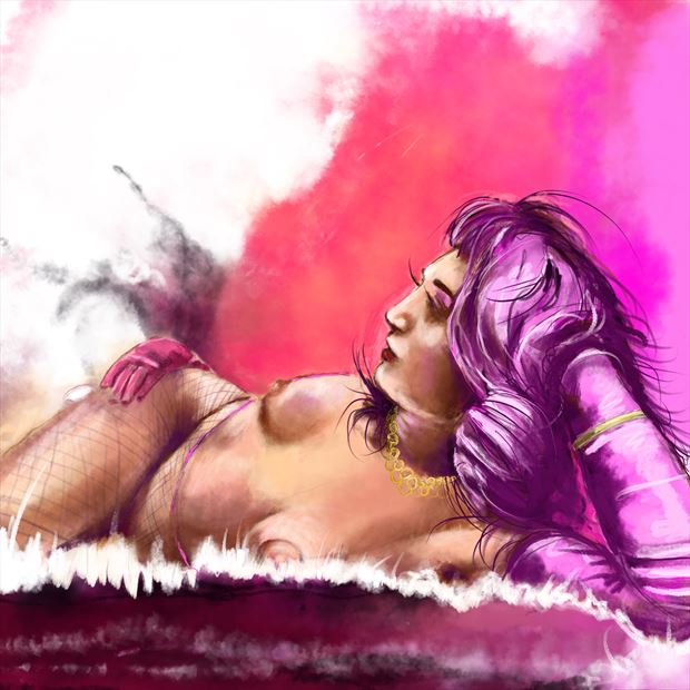 pink amanda 1 cosplay artwork by artist nick kozis