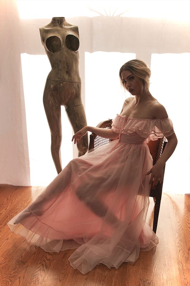 pink dress vintage style photo by photographer dorola visual artist
