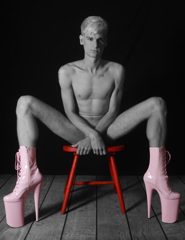 pinky boots artistic nude photo by photographer ebutterfieldphotog
