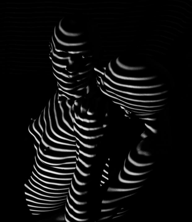 pinstriped artistic nude photo by model lars