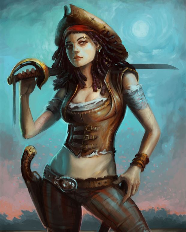 pirate fantasy artwork by artist craig brasco