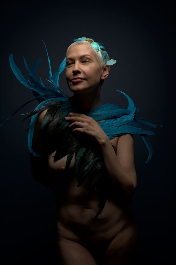 plumage artistic nude photo by model ann teak model