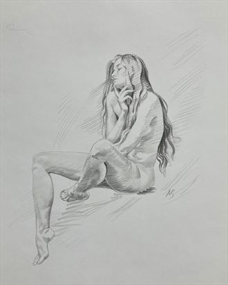 ponderpose artistic nude artwork by artist axelsaffran