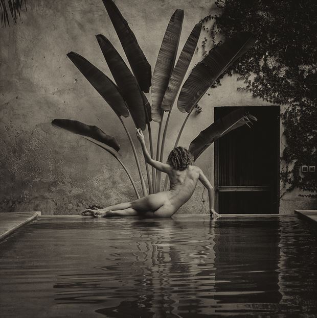 poolside artistic nude photo by photographer stevegd