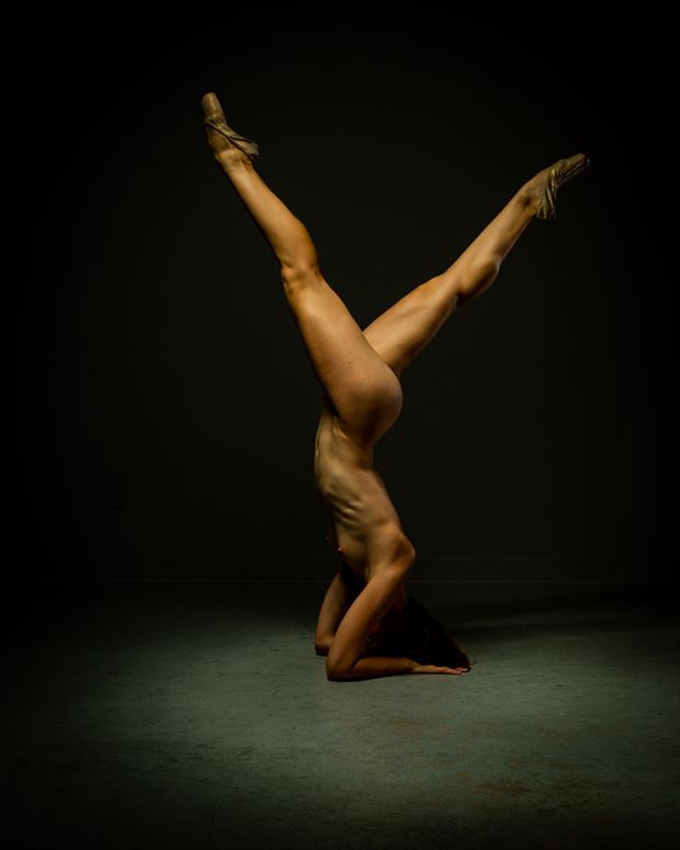 poppyseed dancer in a forearm stand artistic nude photo by photographer doc list