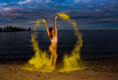 poppyseed dancer light show artistic nude photo by photographer robert l person