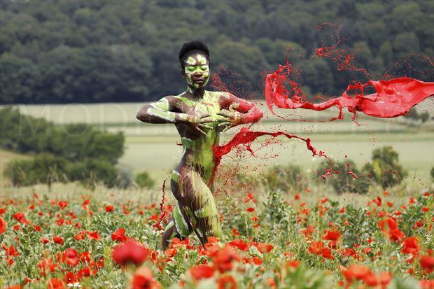 poppysplash artistic nude artwork by artist bodyart j d%C3%BCsterwald