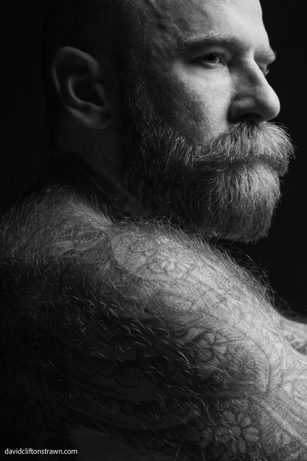 portrait of adult entertainer jack dixon chiaroscuro photo by photographer david clifton strawn