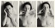 portraits with closed eyes artistic nude photo by model lileya