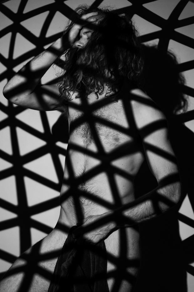 projector nude self portrait artistic nude photo by model benjamin