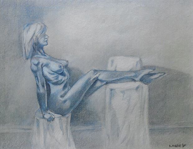 prussian guest artistic nude artwork by artist alexandros makris