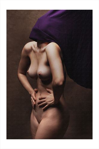 purple mask artistic nude artwork by photographer kumar fotographer