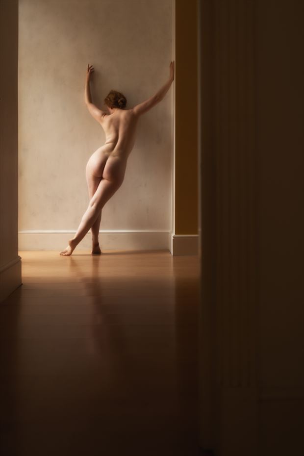 pushing against walls artistic nude artwork by photographer neilh