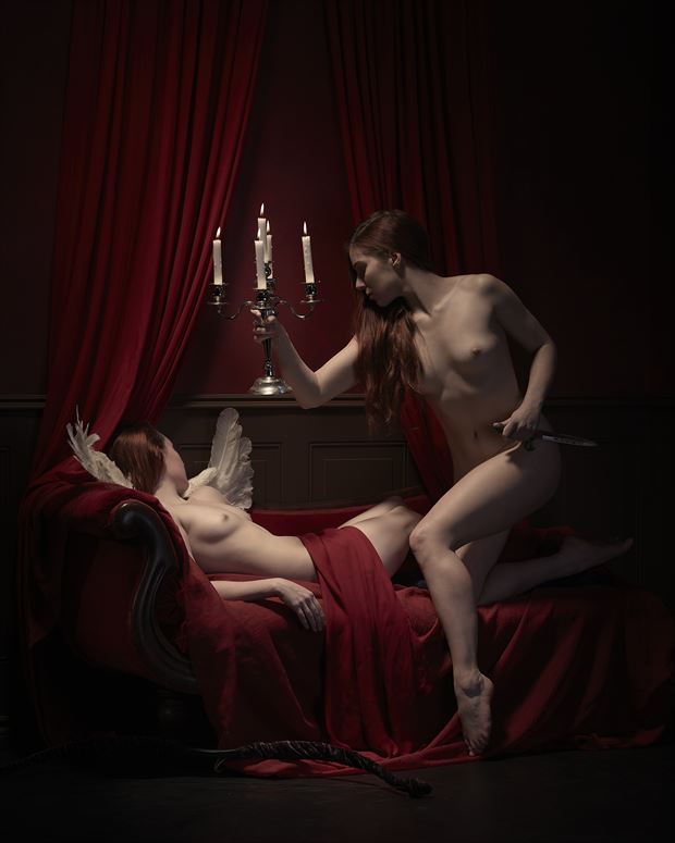 pysche discovers eros artistic nude photo by photographer steve richard