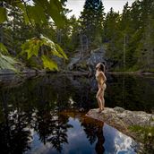 quarry swim artistic nude photo by photographer gf morgan