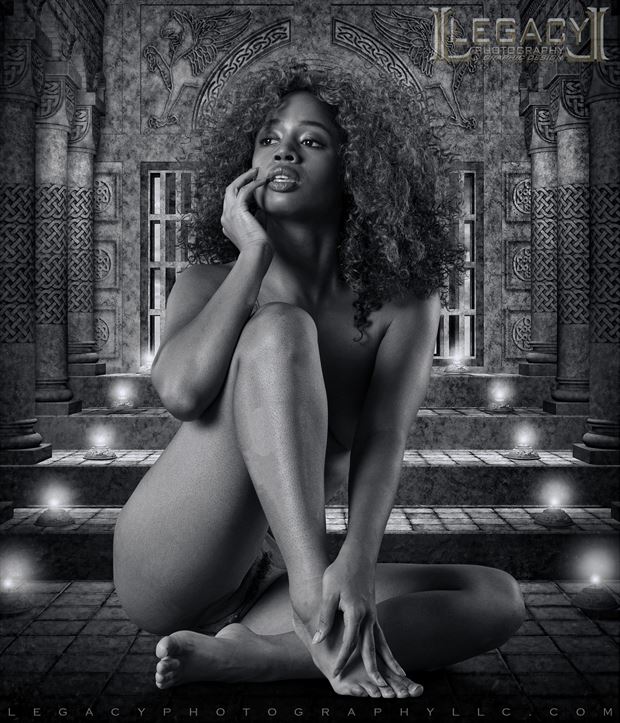 queen of the nile in b w artistic nude photo by photographer legacyphotographyllc
