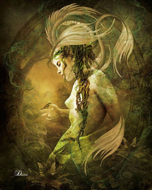 queen of the swamp nature artwork by artist digital desires