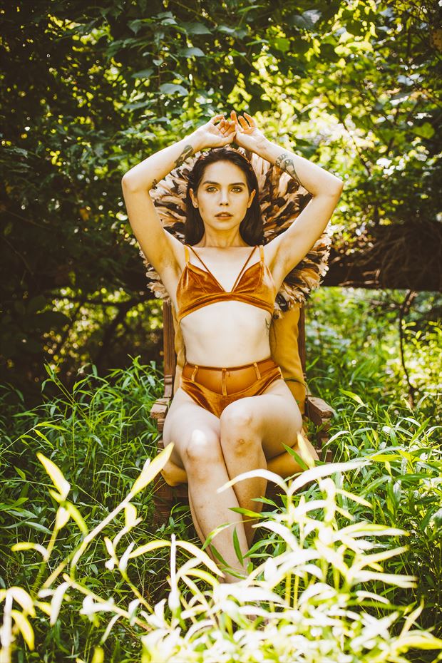 queen of the wild lingerie photo by model racheldashae