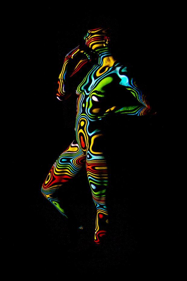 rainbow girl artistic nude artwork by photographer paul archer