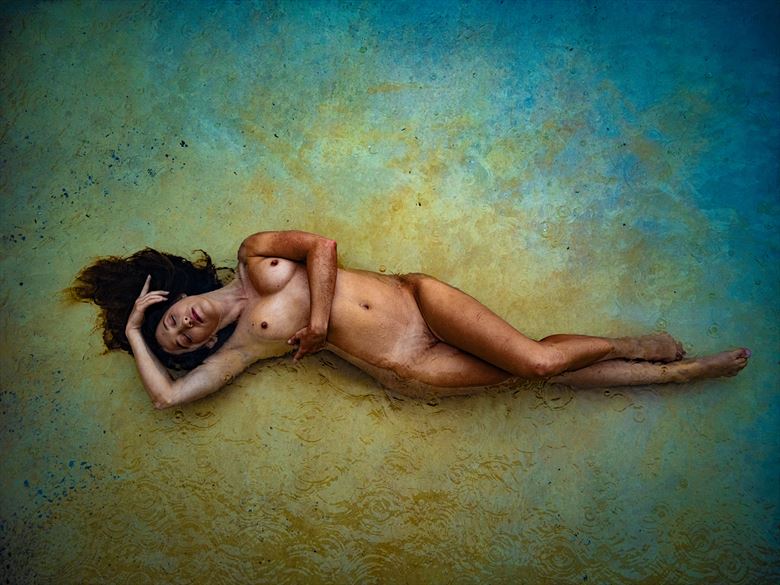 raindrops artistic nude photo by photographer anthony gordon