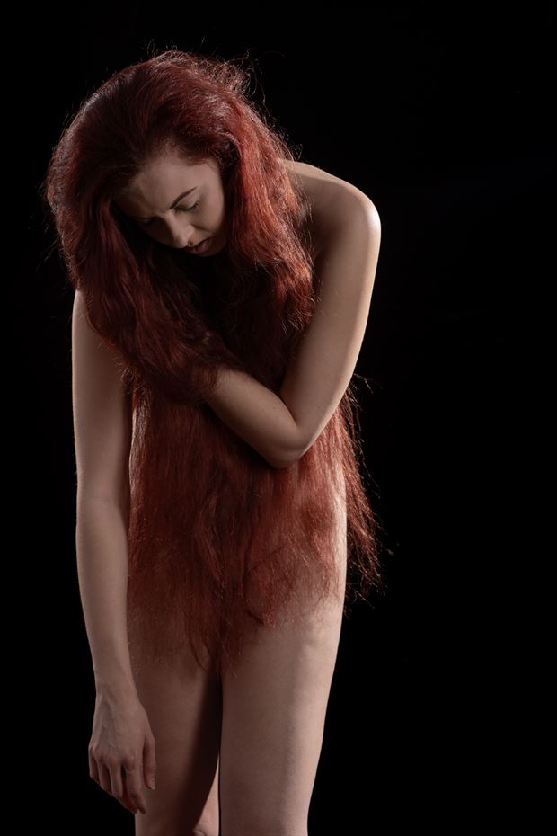 red 2 artistic nude photo by photographer claude frenette