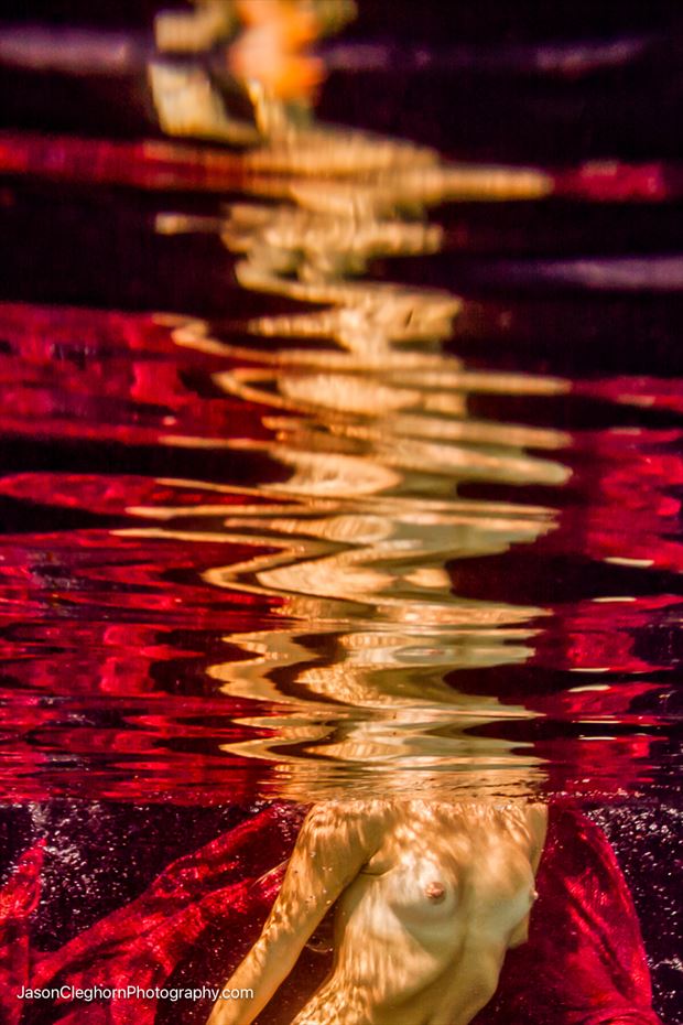 red artistic nude photo by photographer cleghornphoto