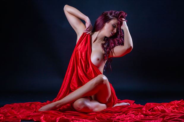 red cat artistic nude photo by photographer dream digital photog