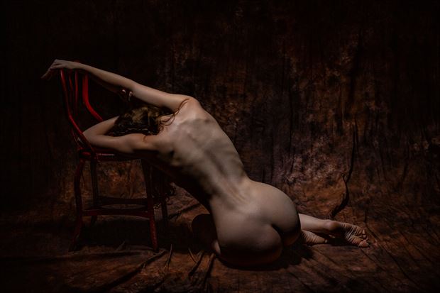 red chair artistic nude photo by photographer stevegd