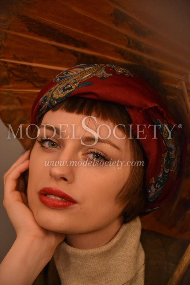 red headscarf Portrait Photo by Photographer Howie