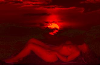 red moon lady fantasy photo by photographer andre