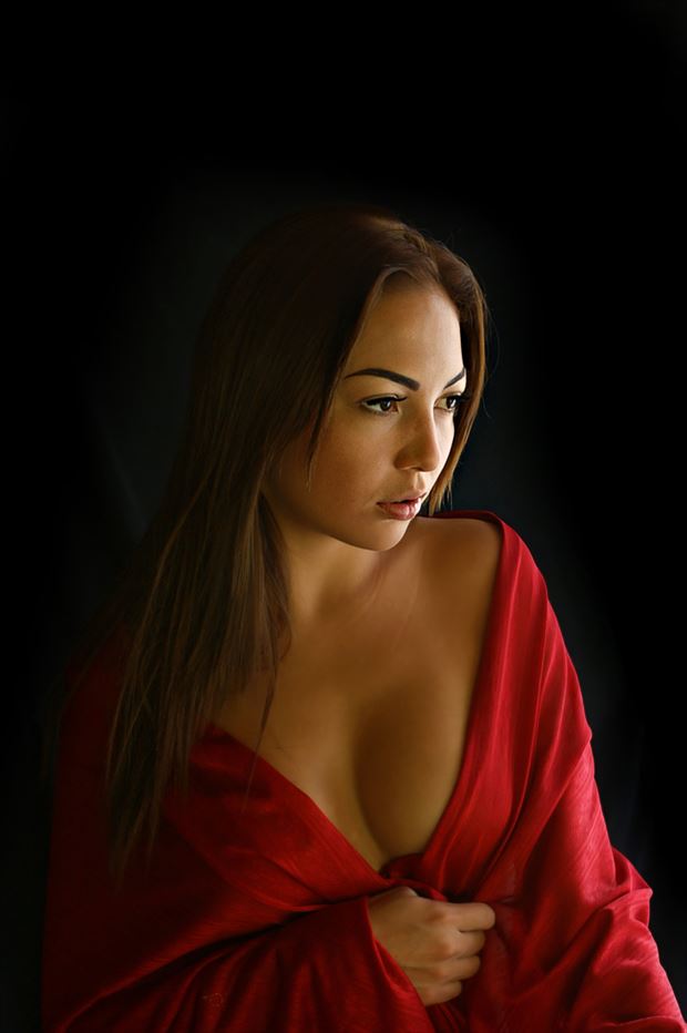 red portrait 1 sensual photo by artist julian monge najera