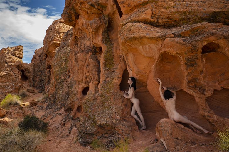 red rocks artistic nude photo by photographer bill cole