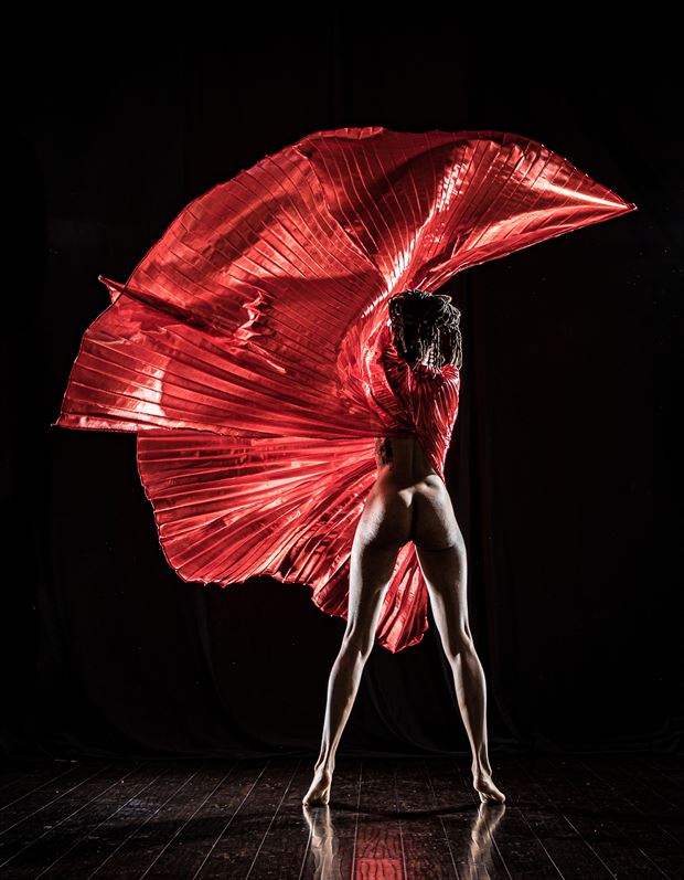 red swirl artistic nude photo by photographer darth slr